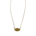 Football Charm Necklace - Gold