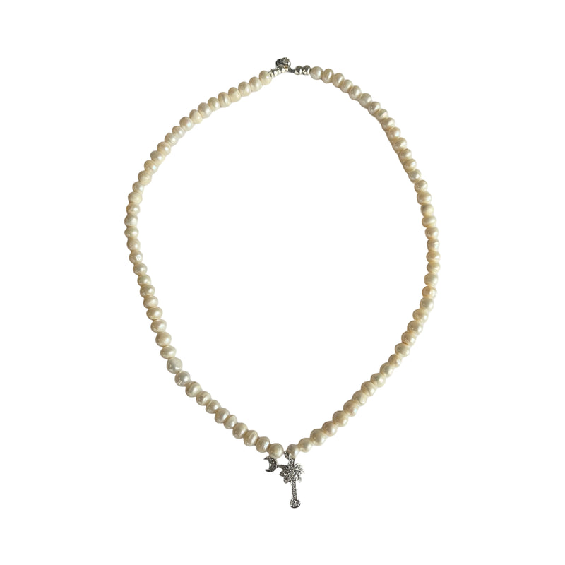 Freshwater Pearl Palmetto Necklace