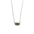 Football Charm Necklace - Silver